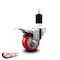 Service Caster 3'' Red Poly Swivel 1-1/2'' Expanding Stem Caster Total Lock Brake SCC-EXTTL20S314-PPUB-RED-112 - alternate 2